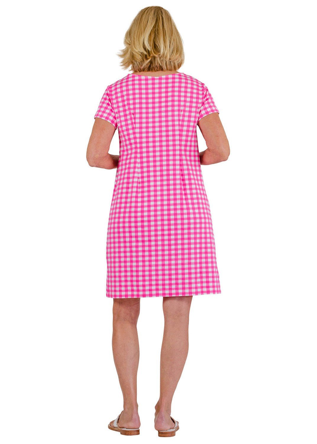 Marina Dress- Gingham Check Pink - FINAL SALE-2