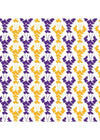 Lucille Dress 3/4 - Louisiana Purple/Gold