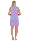 Seaport Sleeveless Shift - Bamboo Circles in Pink/Blue - FINAL SALE