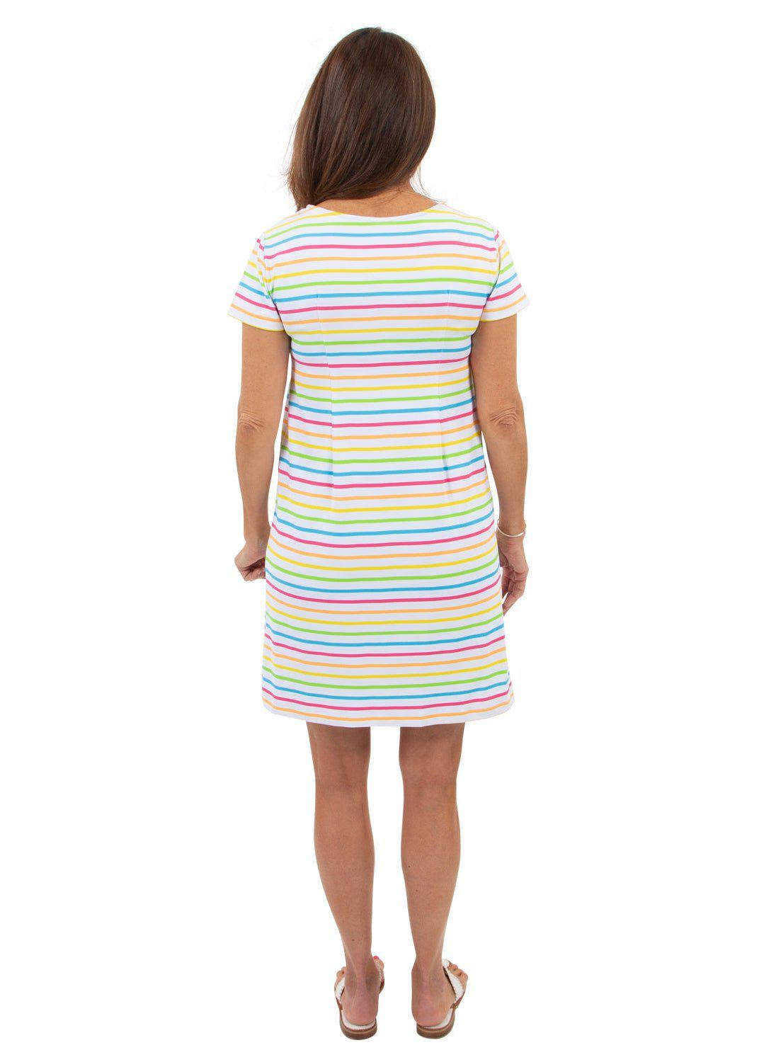 Marina Dress - Tutti Fruity Summer Stripe - FINAL SALE-2
