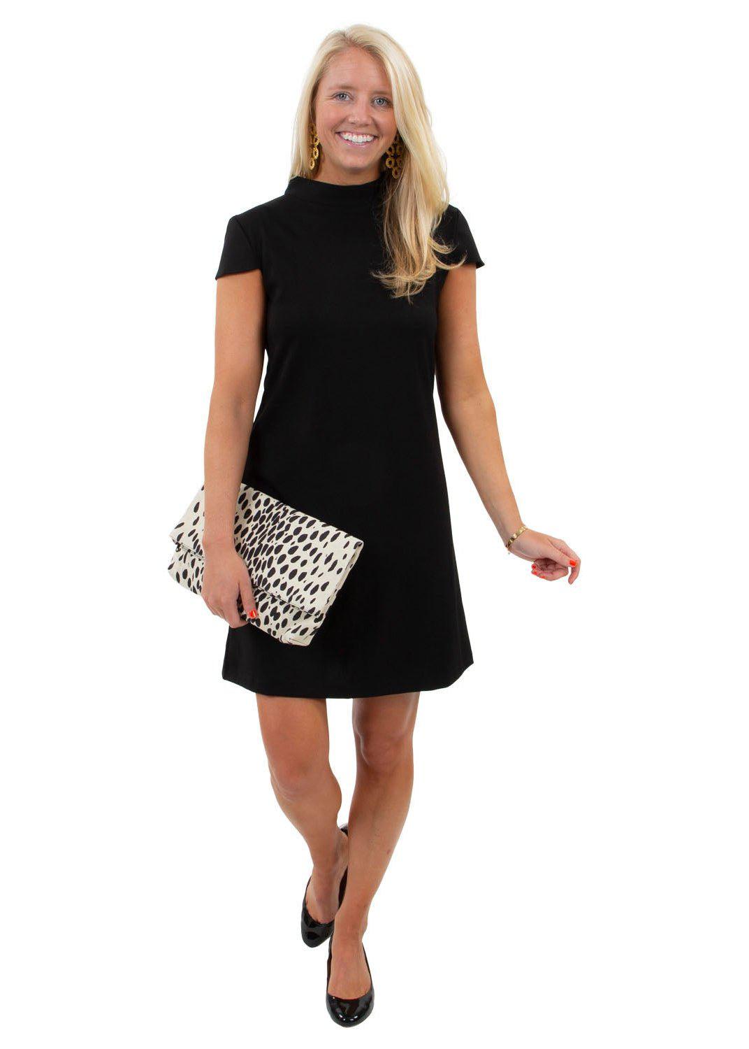 Molly Bow Back Dress - Solid Black