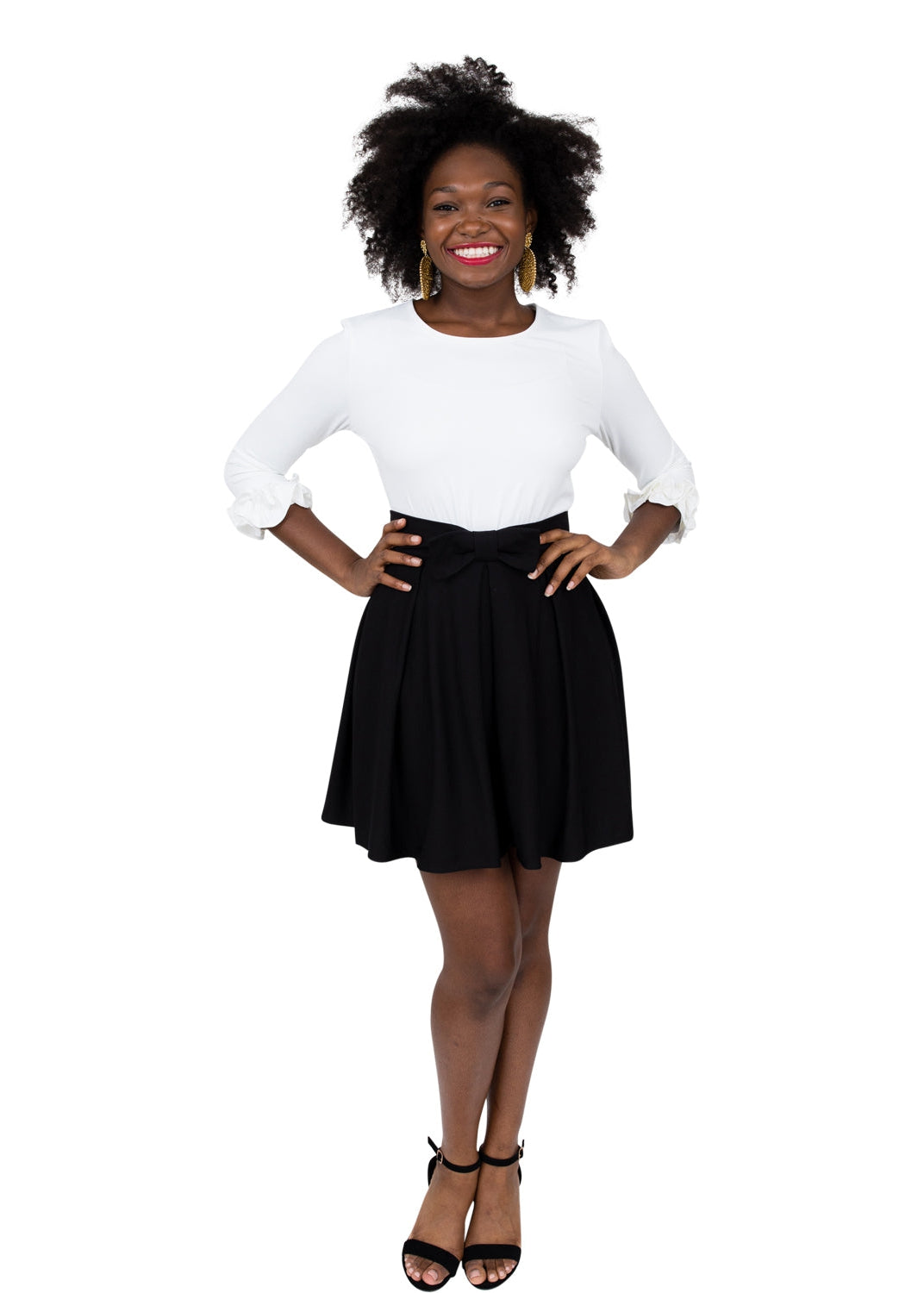 Party Skirt - Solid Black - FINAL SALE