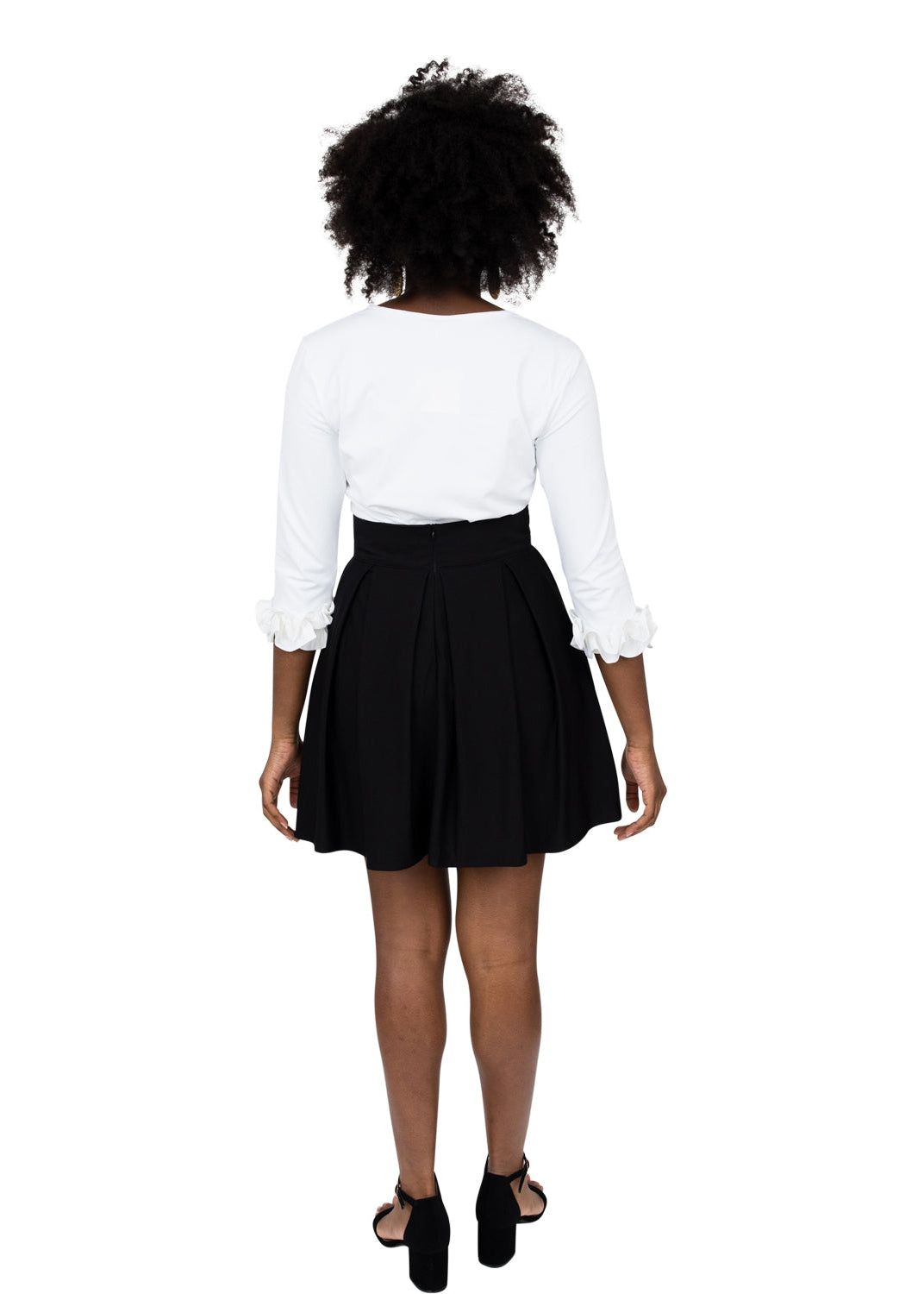Party Skirt - Solid Black - FINAL SALE-2
