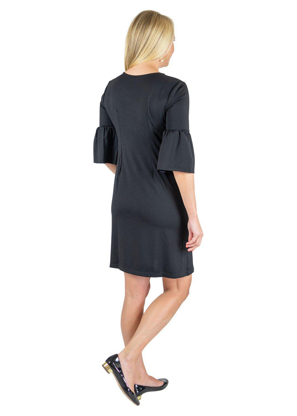 Black Berkley 3/4 Sleeve Dress