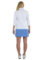 Country Club Skort 17" - Gingham Check Blue/White-2