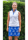 Country Club Skort 17" - Rope Coil Blue/White