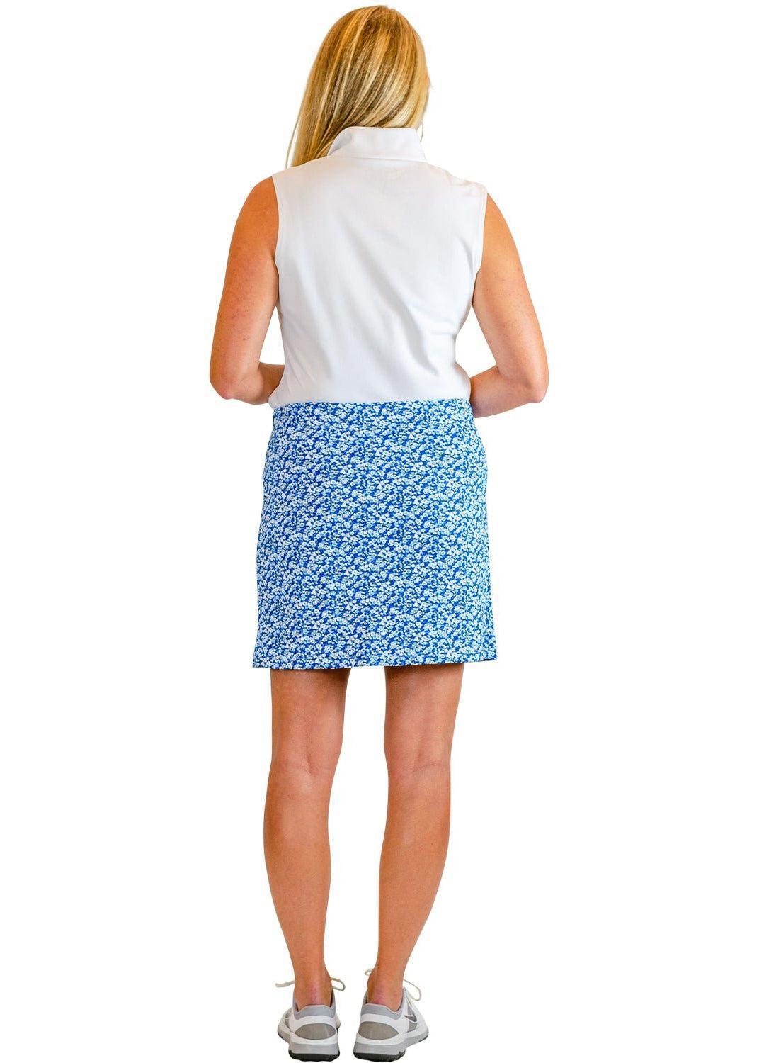 Country Club Skort 17" - Tiny Floral Blues - FINAL SALE-2