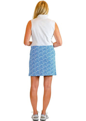 Country Club Skort 17" - Tiny Floral Blues - FINAL SALE-2