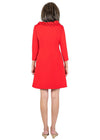 Cricket Dress 3/4 Sleeve - Solid Red-2