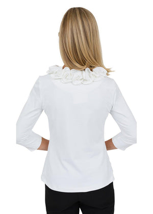 Sun Protective Cricket Top - Solid White