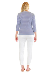 Crew Tee- Juicy Stripe True Blue-2