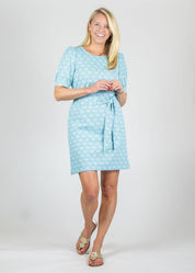 Madison Dress - Tie a Knot Blue/Green