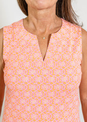 Lucille Dress - Tie a Knot Pink/Orange