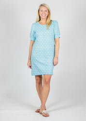Madison Dress - Tie a Knot Blue/Green
