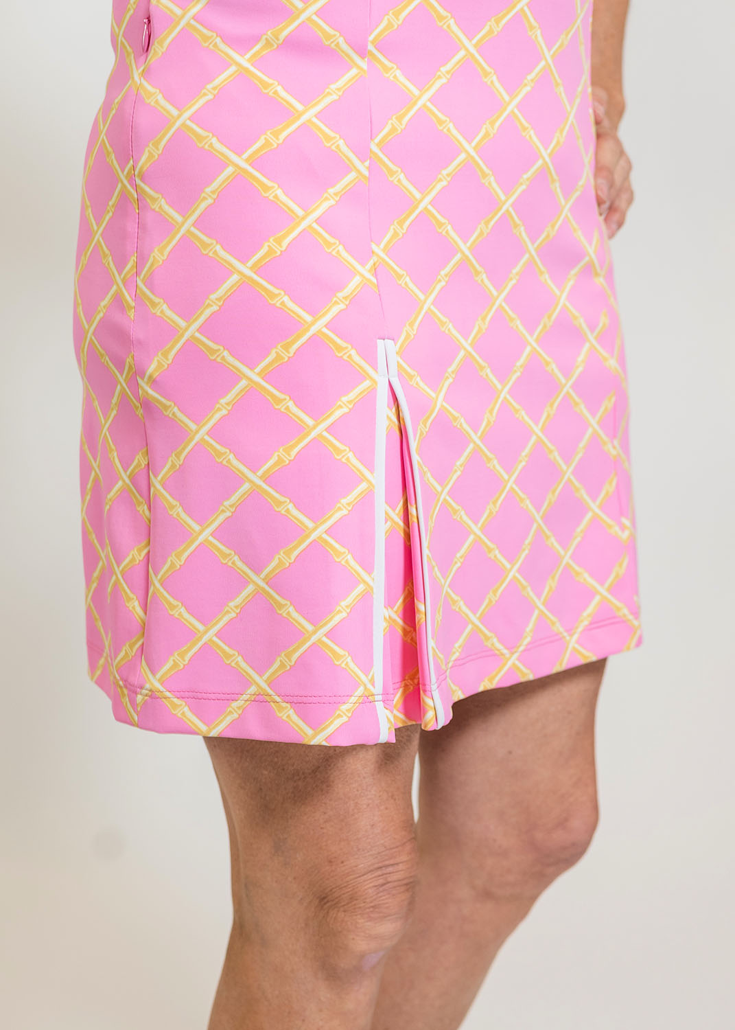 Sport Dress - Bamboo Lattice Pink/Tan