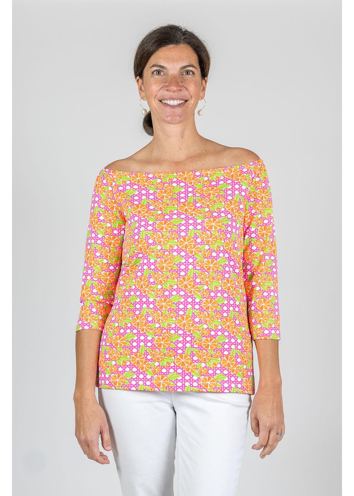 Islander Top - Italian Citrus Pink/Orange - FINAL SALE