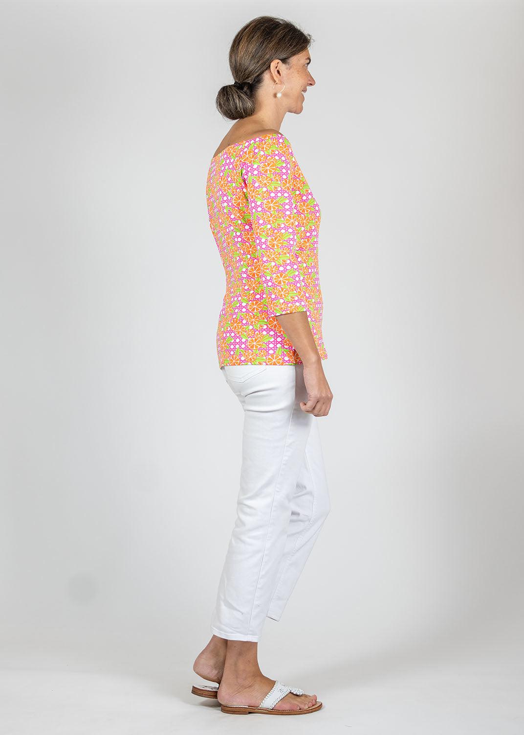 Islander Top - Italian Citrus Pink/Orange - FINAL SALE