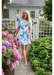 Madison Dress - Hydrangea Blue
