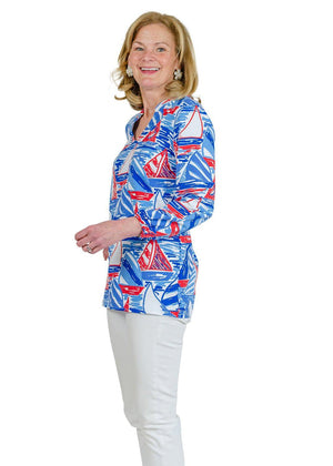 Georgia Top-Out for Sail Red/White/Blue - FINAL SALE