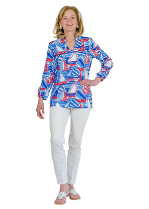 Georgia Top-Out for Sail Red/White/Blue- FINAL SALE