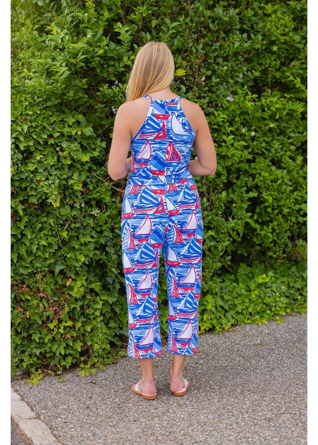 Harper Jumpsuit - Out for Sail Red/White/Blue-2