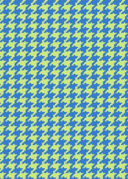 Yacht Club Shift 3/4 - Houndstooth Regatta/Lime - FINAL SALE