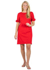 Kimberly Dress- Solid Red