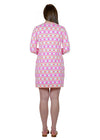Lucille Dress 3/4 - Rainbow Link Pink/Orange - FINAL SALE-2