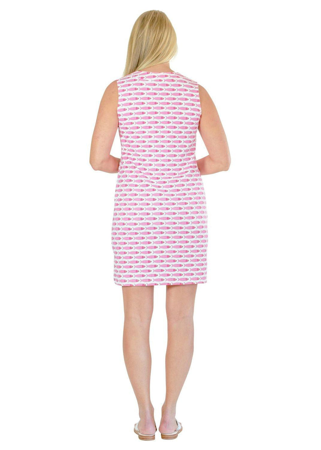Lucille Dress - School of Fish Pink/Green-2