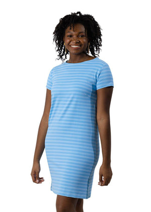Marina Dress - Blue/Blue Stripe - FINAL SALE