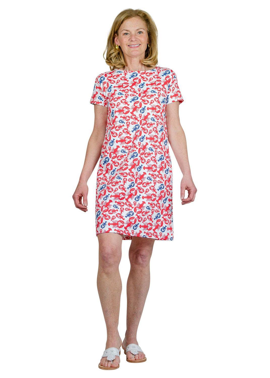 Marina Dress - Lobster Dance
