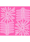 Britt 3/4 Sleeve Top - White/Montauk Daisy 2 Pink