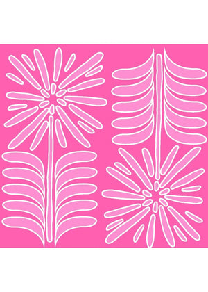 Britt Sleeveless Top - White/Montauk Daisy 2 Pink
