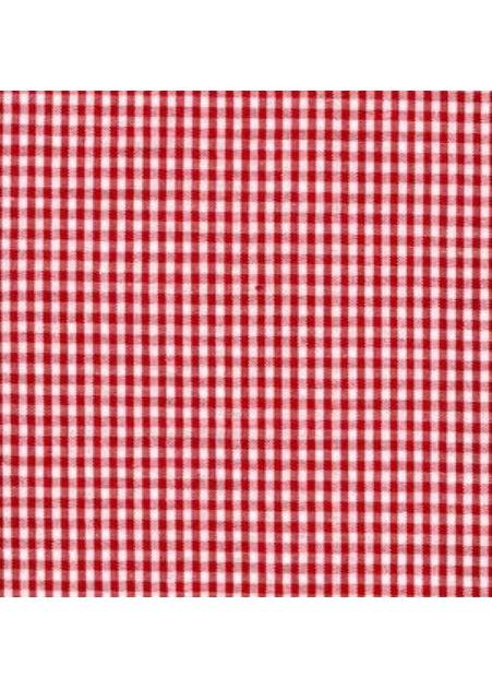 Placemat, Round - Red Gingham Check/Red