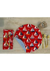 Placemat - Round - Sailboats Reversible-2