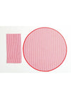 Placemat/Napkin 4/pc Set - Red Gingham Check/Red Set