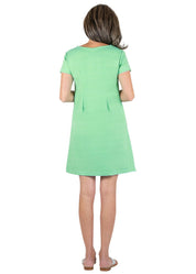 Marina Dress - Juicy Stripe Turq/Green-2