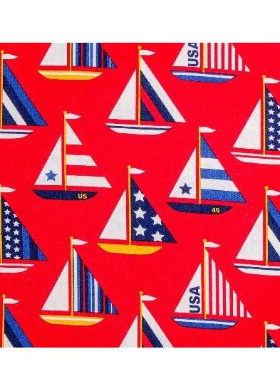Placemat - Round - Sailboats Reversible