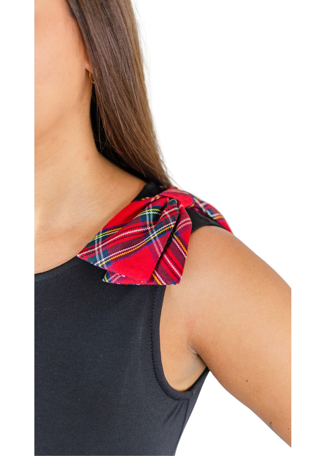 Red Plaid Bow - FINAL SALE-2