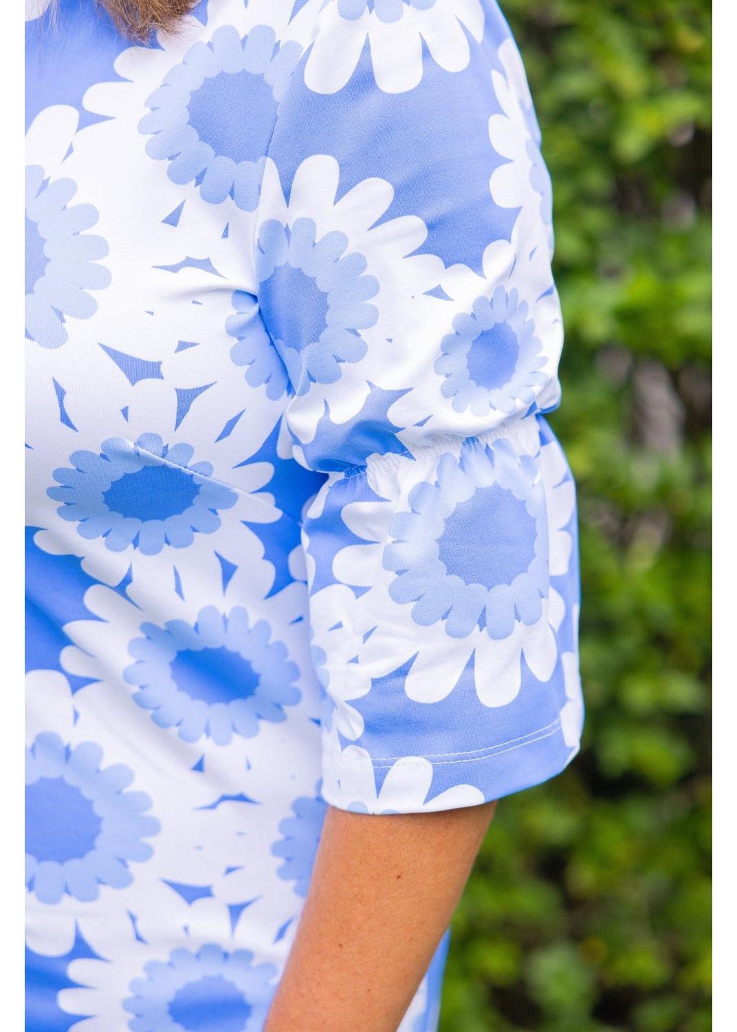 Savannah Dress - 2 Blue Sunflower