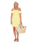 Shoreline Dress - White/Yellow Stripe-FINAL SALE