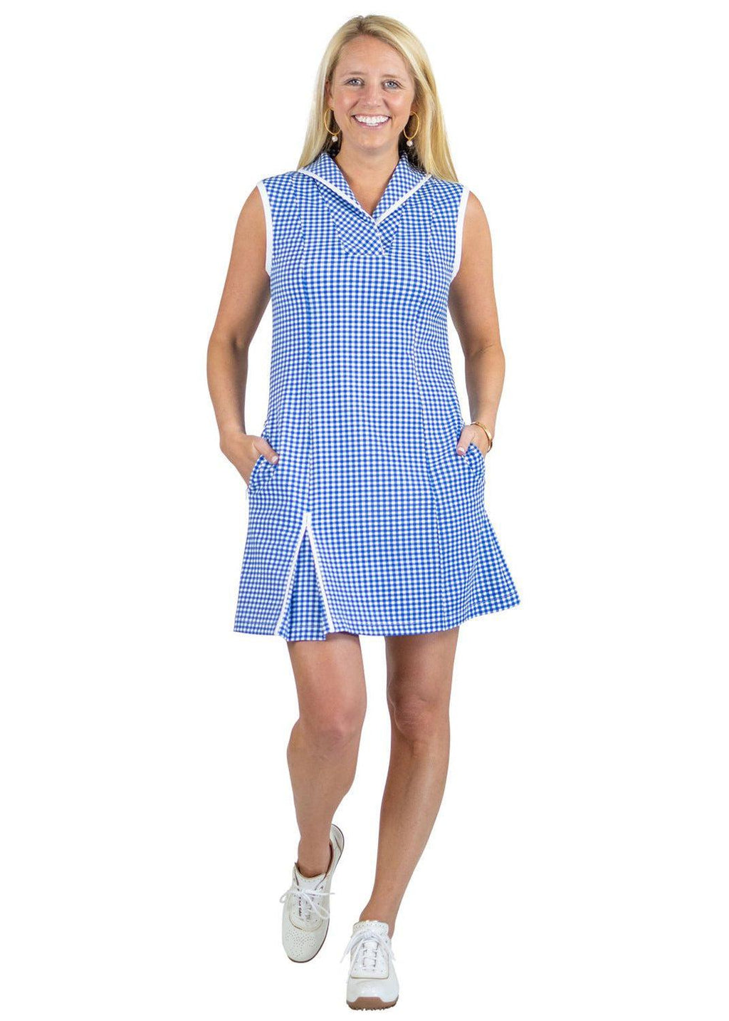 Sport Dress - Gingham Check - Blue/White