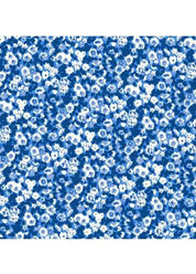 Country Club Skort 17 inch - Tiny Floral Blues - FINAL SALE