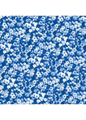 Country Club Skort 17 inch - Tiny Floral Blues - FINAL SALE