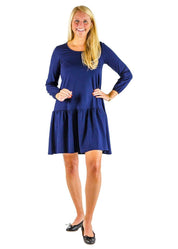 Valerie Dress - Solid Navy