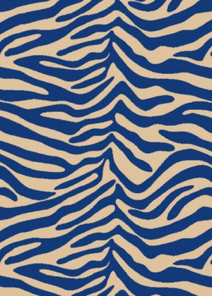 Marina Dress - Zebra Blue/Almond