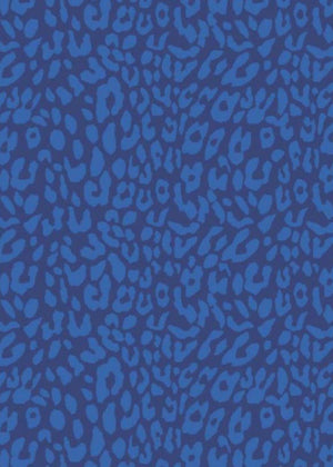 Grace Dress - Cheetah Blue/Navy