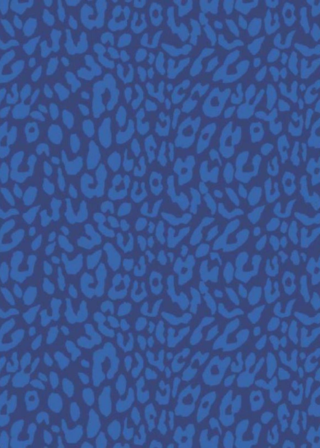 Lucille Blouse - Cheetah Blue/Navy - FINAL SALE