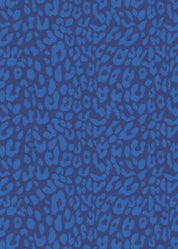 Lucille Blouse - Cheetah Blue/Navy - FINAL SALE