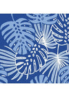 Lucille Dress Sleeveless - 2 Blue Resort Palms - FINAL SALE